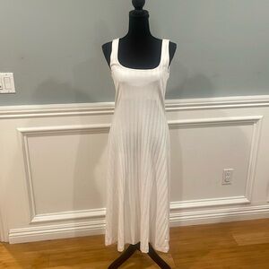 White sleeveless tank dress